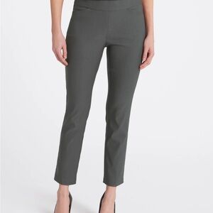 Tribal Gray Ankle-Length Cropped Pants